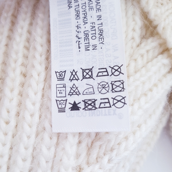 ZARA Cream Lace Yoke Wool Blend Knit Sweater - Picture 11 of 13